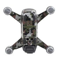 GBSELL Luxury Carbon Fiber Skin Wrap Waterproof Stickers For DJI SPARK Accessories (Camouflage)