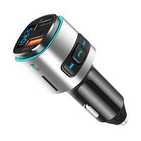ELE KING Bluetooth FM Transmitter for Car 3 in 1 with USB Ports Charger TF Micro SD Card and QC3.0 Wireless Bluetooth FM Radio Adapter Music Player Support USB Flash Drive for Car