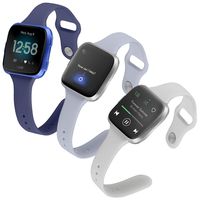 (Pack of 3) Boname Thin Feminine Bands Compatible with Fitbit Versa 2/Versa/Fitbit Versa Lite/SE, Women Cute Slim Soft Replacement Wrist Bands for Fitbit Versa Edition