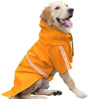 HAPEE Dog Raincoats for Large Dogs with Reflective Strip Hoodie,Rain Poncho Jacket for Small Medium Dogs