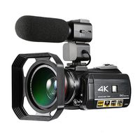 Winait Super 4k WiFi Digital Video Camera with 3.0'' Touch Display, Night Vision Home Use 24Mp Digital Video Recorder (Add Lens Microphone)