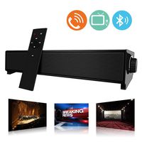Sound Bar,Meihuatu TV Sound Bar,Mini Bluetooth Sound Bar,Wired and Wireless Home Theater Audio for Cell Phone/Tablet/Projector and Support TV with AUX/RCA Output [Remote Control Included]-Black