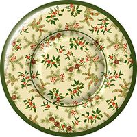 Ideal Home Range 8-Count Holly Burst Paper Plates, Small
