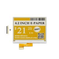 GooDisplay E-Paper Screen Eink Display Electronic Paper Display Panel Three Colors 4.2 Inch Black Write and Yellow
