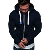 Simayixx Men Hoodies Pullover, Men's Fashion Workout Sweatshirts Plus Size Adjustable Hood Solid Sweater Tops Outerwear