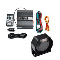 VSEK 100W 20 Tones Siren Mic Pa System Vehicle Warning Horn Siren Kit with wireless Remote Control
