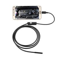 SANNYSIS 5.5mm Endoscope Waterproof Micro USB Borescope Inspection Camera 6 LED for Andorid Phone 1 Meter