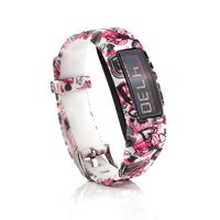 Tkasing Colorful Silicone Replacement Bands with Metal Clasps for Garmin Vivofit 2 to (No Tracker, Replacement Bands Only) (1 Color M)