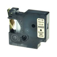 GREENCYCLE Black on Gold Label Tape Compatible for Dymo D1 45023 S0720630 1/2 Inch LabelManager 160 Labeling Maker (1PK 45023 S0720630)
