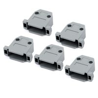 uxcell a16010300ux0212 Serial Port D-Sub DB15 Connector Kit Gray Plastic Hoods Shell (Pack of 5)