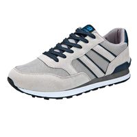 Yomiafy Men's Fashion Casual Sneakers Breathable Lace Up Shoes Student Non-Slip Running Shoes(Gray,US:9.5)