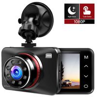 Dash Cam 1080P FHD Car DVR Driving Recorder with Infrared Night Vision,2.7" Screen 170° Wide Angle Car Camera with Touch Button, Parking Monitor, Loop Recording, Motion Detection Dash Camera