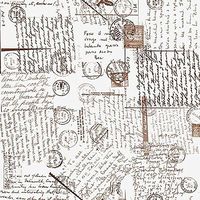 Replica of Vintage Letters Tissue Paper # 379 - Postmarks from 60's & 70's