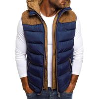 Kstare Mens Vest Jacket Winter Warm Waistcoat Lightweight Zipper Sleeveless Water-Resistant Packable Puffer Down Coat (Dark Blue, S)