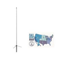 Bundle - 2 Items - Diamond Base Antenna, 2m/70cm, UHF, 6ft and Ham Guides TM Pocket Reference Card