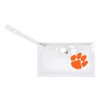 NCAA Clemson Tigers Unisex Ncaancaa Ticket Wristlet, Clear, 9" by 5.25"