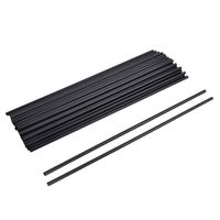 uxcell PP Home Celebration Party Disposable Drinking Coffee Water Juice Straw 100pcs Black