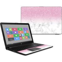Mightyskins Skin Compatible with Hp 15t Laptop 15.6" (2017) - Marble Glitz | Protective, Durable, and Unique Vinyl Decal Wrap Cover | Easy to Apply, Remove, and Change Styles | Made in The USA