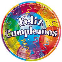 Feliz Cumpleanos Dinner Plates, 8ct