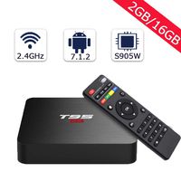 T95 Android TV Box with 2GB RAM 16GB ROM Quad -core, Support 2.4G Wifi /4K Full HD/H.265/3D Output Mini Media player