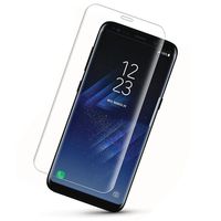 Galaxy S8 Tempered Glass Screen Protector, Monez Full Coverage Galaxy s8 Screen Protector [Anti-Scratch] HD Clear Protective Film for Samsung Galaxy S8
