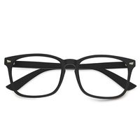 Blue Light Blocking Glasses Square Frame- Sleep Better, Reduce Eyestrain & Fatigue When Gaming, Tablet/Phone Reading, TV (Matte Black)