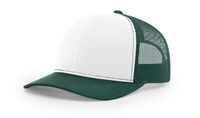 Richardson White/Dark Green 112 Mesh Back Trucker Cap Snapback Hat