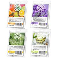 I & Candle, (Set of 4) Orange & Citrus / Lavender / Citronella & Lemongrass / White Tea Aromatherapy Wax Melts. 100% Soy Wax Non-GMO. Made in the USA