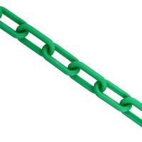 BIS Plastic Chain Links in Green - 2in x 125ft - Green Chain for Crowd Control, Halloween Chains, Prop Chains
