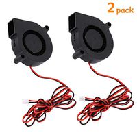 Aceirmc 2pcs 5015 3D Printer DC Brushless Blower Cooling Fan for RepRap i3 CR-10 and Other Small Appliances Series Repair Replacement (24V)