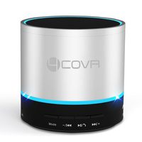 Portable Bluetooth Speaker, Forcovr Mini Bluetooth Speakers with Superior Sound,Built-in Microphone, AUX Slot for Computer, TV, Outdoor Small Speakers for Camping, Beach, Sports, Pool Party,Sliver