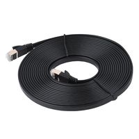 BTIHCEUOT CAT7 RJ45 Network Cable,Flat Ethernet Cable Ethernet Cable Cat7 1m/1.8m/3m/5m/8m/10m/15m RJ45 600MHz Patch Shielded LAN Network Cable Flat Ethernet Cord for Router, Modem, Gaming(5m)