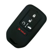 Coolbestda Silicone Key Fob Cover Case Skin Jacket Holder Full Protector for A2C81642600 2018 2017 2016 2015 Honda Accord Civic CR-V CRV Pilot EX EX-L Touring Premium