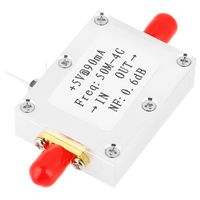 Low Noise Amplifier,1pc Low Noise Amplifier 22dB High Gain LNA 50M-4GHz bandwidthNF=0.6dB RF FM HF VHF/UHF Ham Radio -110dBm