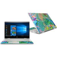 MightySkins Skin Compatible With HP Envy x360 Convertible 15" (2018) - Psychedelic | Protective, Durable, and Unique Vinyl Decal wrap cover | Easy To Apply, Remove, and Change Styles | Made in the USA
