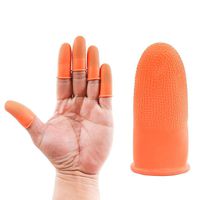 ❀Lemoning❀ 100 Prevent Slip Rubber Finger Cots Protector Fingertip Gloves Anti Static