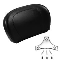 INNOGLOW 1X Motorcycle Chrome Detachable Stealth Sissy Bar Backrest Pad for Harley HD Road King Street Electra Road Glide 2009-2014