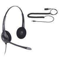 VoiceJoy Professional Cisco Headset with Sound Noise Cancellation and RJ9 Quick Disconnect Cord Binaural Call Center Headset for Cisco Phone Models 8821,7975,7945,6961 7821 7841 7861 8811 8841 etc