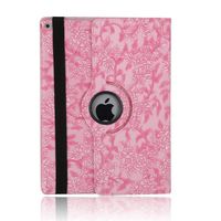 elecfan iPad Mini 7.9 inch Case,Vintage Flower Pattern, 360 Degree Rotating Stand PU Leather Floral Case Protective Flip Folio Cover for Apple 7.9 Inch iPad Mini 1/2 / 3 - Pink