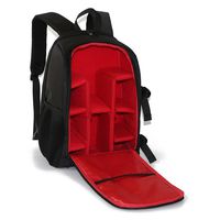 Matoger DSLR SLR Camera Bag Waterproof Backpack Padded Backpack (Red)