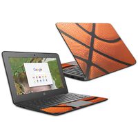 MightySkins Skin Compatible with HP Chromebook 11 G6 11.6" (2018) - Basketball | Protective, Durable, and Unique Vinyl Decal wrap Cover | Easy to Apply, Remove, and Change Styles | Made in The USA