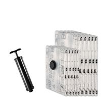 GONGSHI Premium Vacuum Storage Bags 10 Pack (5 x Large, 5 x Medium) Save 80% More Space - Travel Hand Pump Include