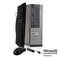 Dell Optiplex 990 Workstation, Intel Core i5-2400 3.1 GHz, Up to 16GB RAM, Up to 2TB SATA HDD, Optional SSD, Peripherals, DVD-RW, Windows 10,  (Renewed)