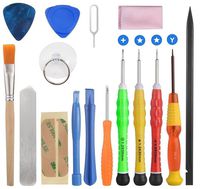 ELINKA 16 Pieces Cell Phone Repair Tool Kits Screwdriver Opening Pry Tools for iPhone 7/7 Plus/6Plus/6S/6/5S/5/5C/4S/4/SE, iPad Air/Air2/mini, iPod