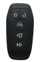 Rpkey Silicone Keyless Entry Remote Control Key Fob Cover Case protector For 5 Button 2015 2016 Ford Mustang Lincoln MKZ MKC MKX M3N-A2C31243300 EJ7T-15K601-AF 164-R7991