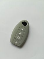Autos hop Silicone Replacement Protective Fob Skin Key Cover Chains Bag Holder Key Jacket for Nissan Maxima Nissan Altima Nissan Gt-r Nissan Sentra Nissan Murano 4 Buttons
