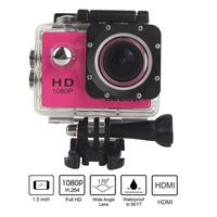 Brotherhood HD Sports Helmet Action Waterproof Camera As Go Professional Underwater Camcorder Kit - DSP:NT96650 + 1.5" LPS-TFT LCD + Bonus Battery + 140° Wide Angle Lens Pink