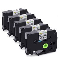 Markurlife Replace TZe Tape 1/2 inch Black on White (Brother P-Touch TZe-231 TZ 231), Laminated and Self-Adhesive, for Brother PT1890 PTD210 PTD200 PTD600 PT-1880, 5-Pack - MYL-231-5P