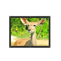 InKach Projection Screen - Foldable 3D HD Movie Screen for Home Theater Outside - Portable Projection Screen Kit (100 Inch)