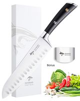 Santoku Knife - MAD SHARK Pro Kitchen Knives 8 Inch Chef's Knives, Best Quality German High Carbon Stainless Steel Knife with Ergonomic Handle, Ultra Sharp, Best Choice for Home Kitchen and Restaurant